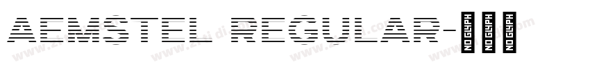aemstel regular字体转换